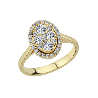 Posh Ring m. 0,64ct. W-si - 14 kt. Guld fra Nuran