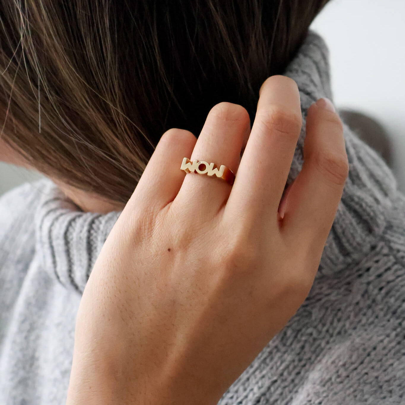 MOM Ring - 14 kt. Hvidguld