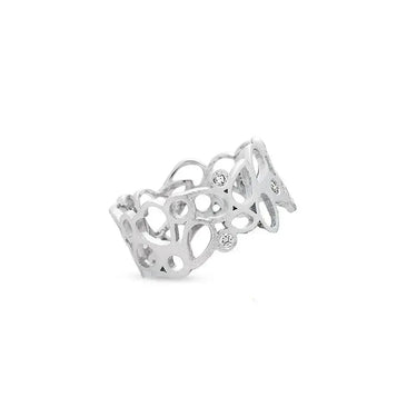 Ring med 5x0,02ct. W-vs - 14 kt. fra Nuran