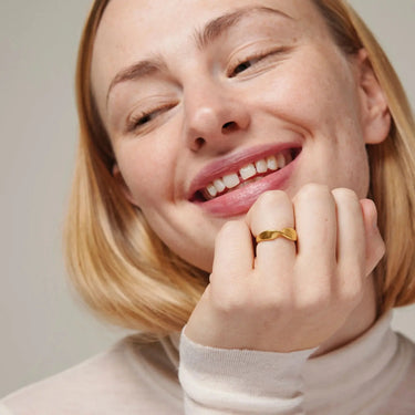 Adele Ring - Forgyldt fra Enamel