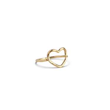 Organic Heart Ring - Forgyldt fra Enamel