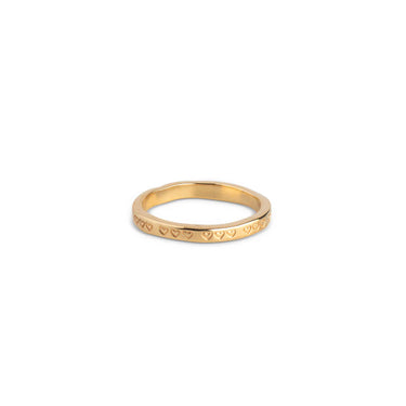 Heart Ring - Forgyldt