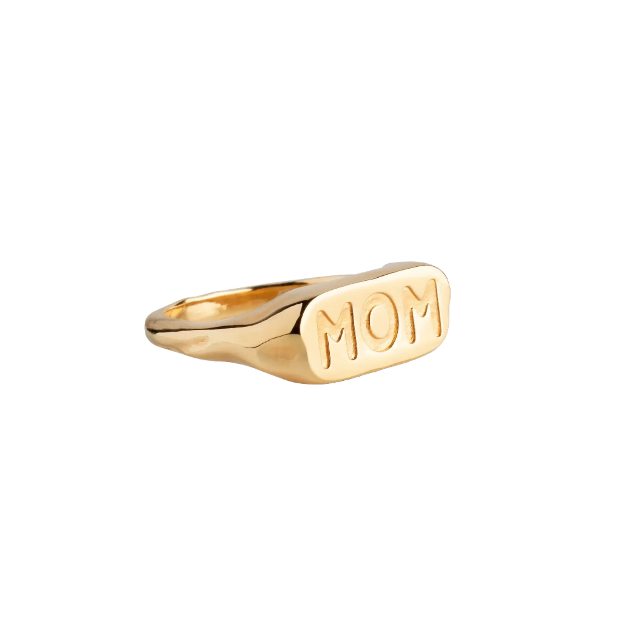 Mom Statement Ring - Forgyldt fra Enamel