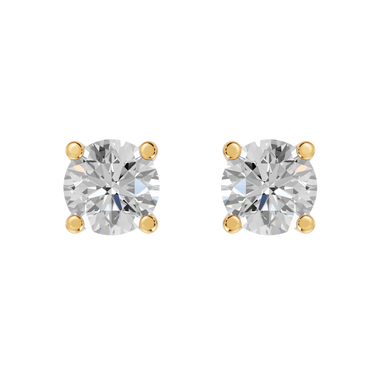 Square 0,20 ct. ørestikker  - 14 kt. Guld