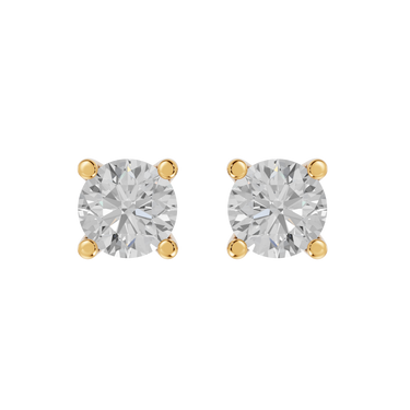 Square 0,30 ct. ørestikker  - 14 kt. Guld