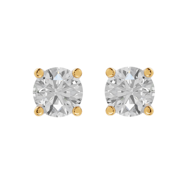 Square 0,40 ct. ørestikker  - 14 kt. Guld