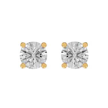 Square 0,50 ct. ørestikker  - 14 kt. Guld