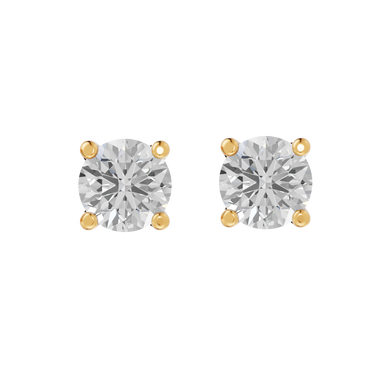 Square 0,15 ct. ørestikker  - 14 kt. Guld