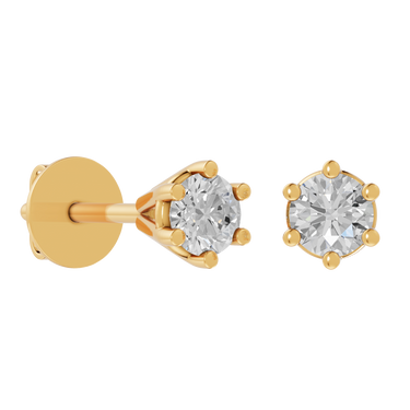 Star 0,20 ct. ørestikker  - 14 kt. Guld