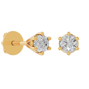 Star 0,25 ct. ørestikker  - 14 kt. Guld