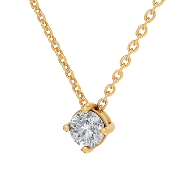 Square 0,30 ct. vedhæng  - 14 kt. Guld