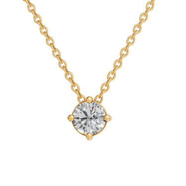 Square 0,40 ct. vedhæng  - 14 kt. Guld