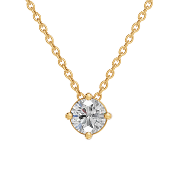 Square 0,50 ct. vedhæng  - 14 kt. Guld