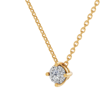 Square 0,20 ct. vedhæng  - 14 kt. Guld