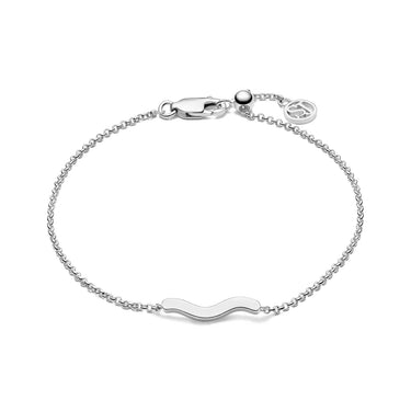 Ellera Waves Pianura Armbånd - Sølv