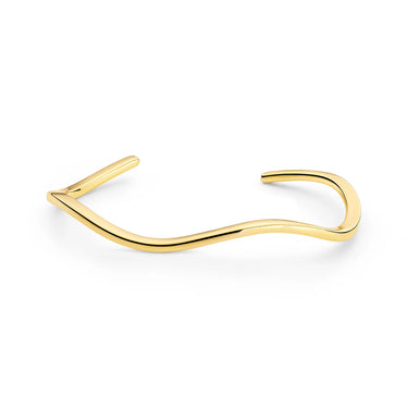 Ellera Waves Piaurana Bangle - Forgyldt