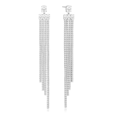 Ellisse Lungo Grande Øreringe - Sølv fra Sif Jakobs Jewellery