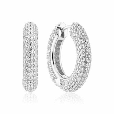 Carrara Medio Øreringe - Sterling Sølv fra Sif Jakobs Jewellery