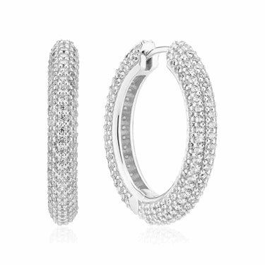 Carrara Grande Øreringe - Sterling Sølv fra Sif Jakobs Jewellery