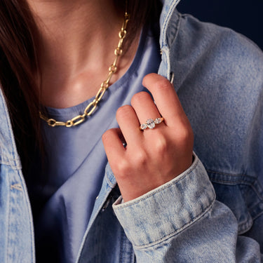Ellisse Tre Ring - Forgyldt fra Sif Jakobs Jewellery