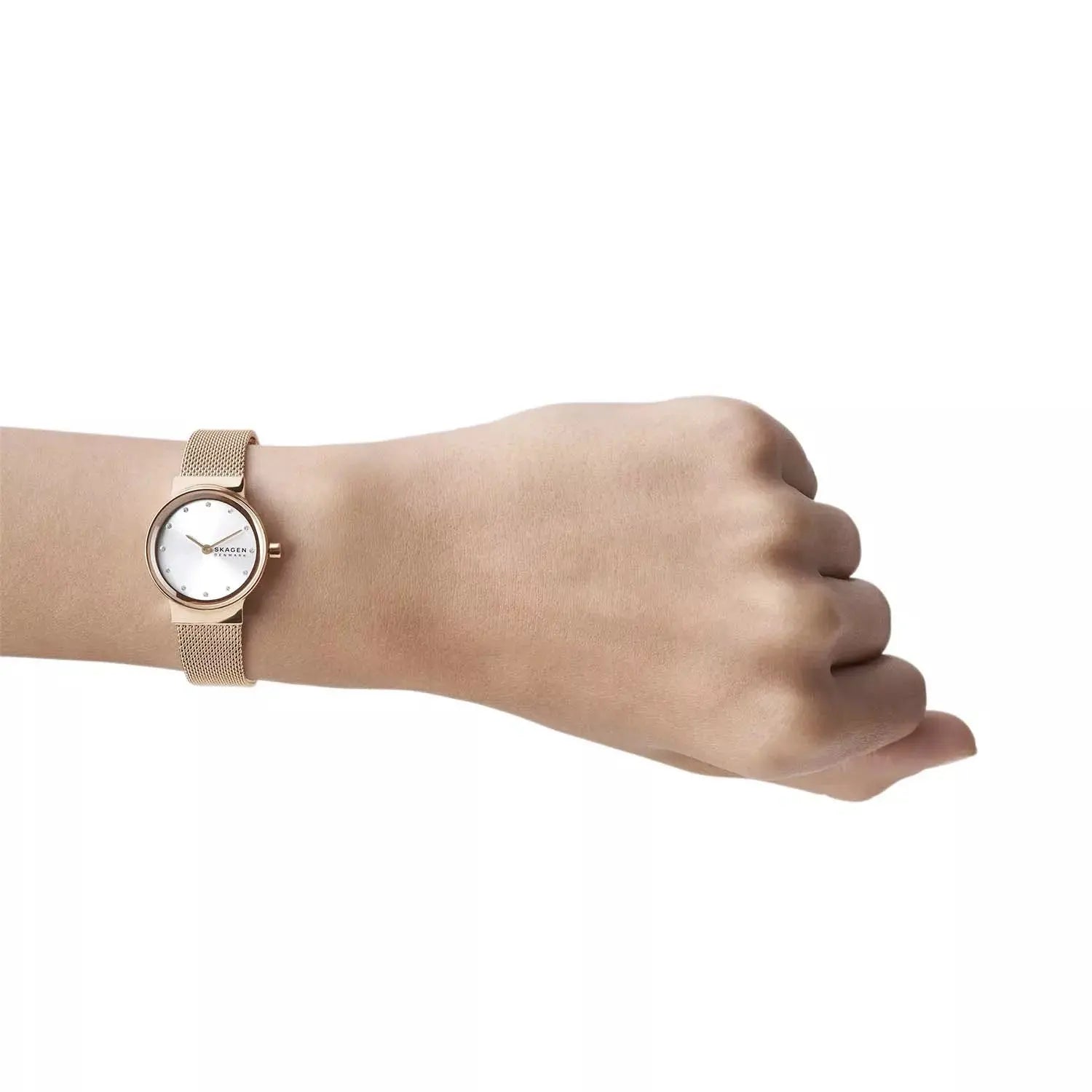 Freja ur - Rosa/hvid fra Skagen