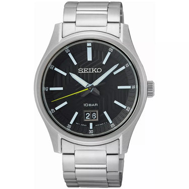 Classic SUR535P1 - Sølv/Sort fra Seiko