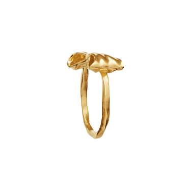Satin Ring - Forgyldt fra Maanesten