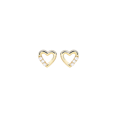 Heart Ørestikker - 8 kt. Guld fra Gold Essentials
