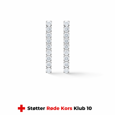 Red Cross Ørestikker - Sølv