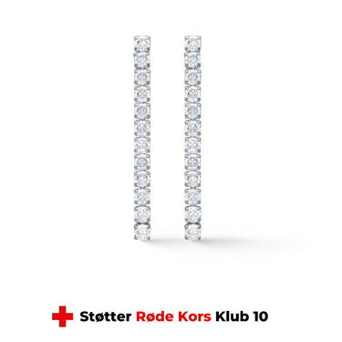 Red Cross Ørestikker - Sølv