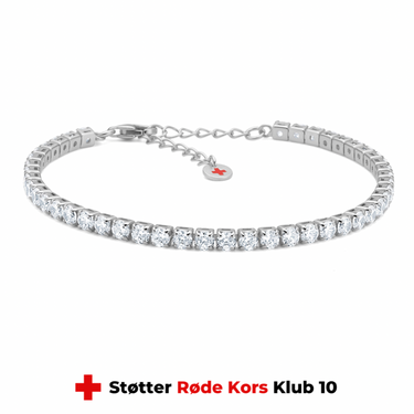 Red Cross Armbånd - Sølv
