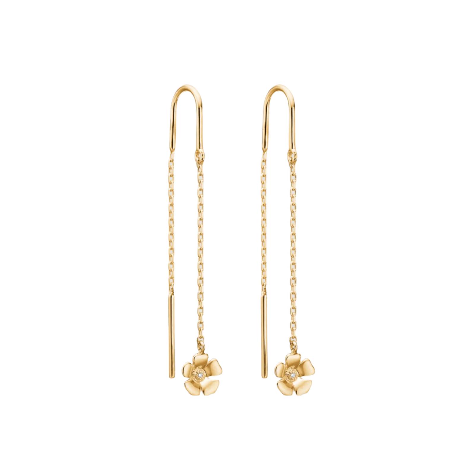 Fleur Øreringe - 14 kt