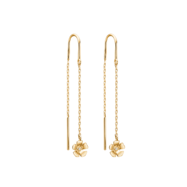 Fleur Øreringe - 14 kt