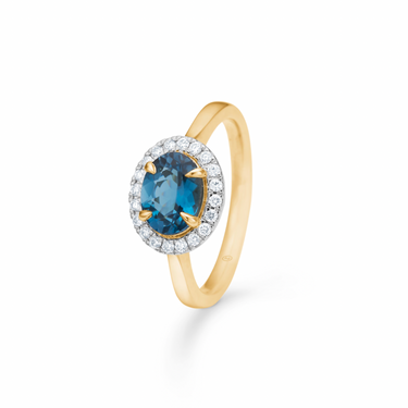 Midnight Blue Ring - 14 kt