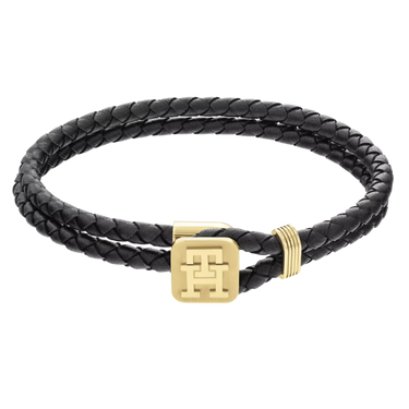Monogram Armbånd - Sort fra Tommy Hilfiger