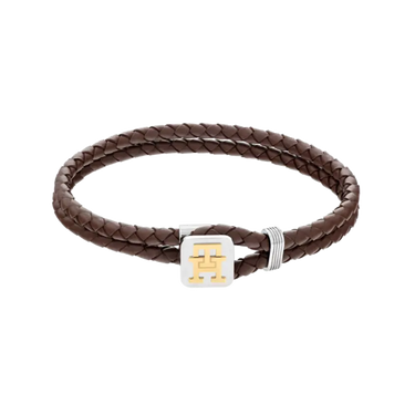Monogram Armbånd - Brun fra Tommy Hilfiger