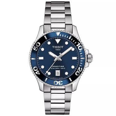 Seastar 1000 36 MM T1202101104100 - Sølv/Blå fra Tissot