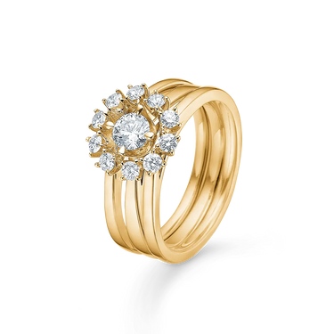 Crown Tiara Ring 0,20 ct. - 14 kt. Guld fra Mads Z Crown