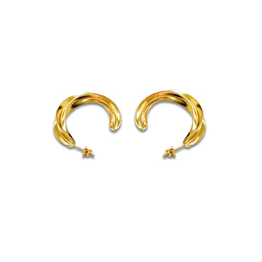 Twisted Hoop Creoler - Forgyldt fra Lush Lush Jewelry