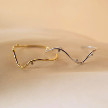 Wavy Armring - Forgyldt
