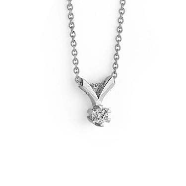 14kt. STAR vedhæng med 0,03ct. W-si