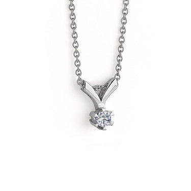 14kt. STAR vedhæng med 0,15ct. W-si