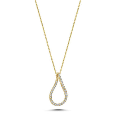Valentina Vedhæng Lille m. 0,25ct. W-si  -14 kt. Guld