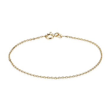 Anker Facet armbånd 0,5/18,5 - 14 kt. Guld fra Fine Essentials by Plaza