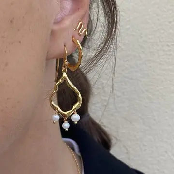 Emma ørering - Forgyldt fra Izabel Camille