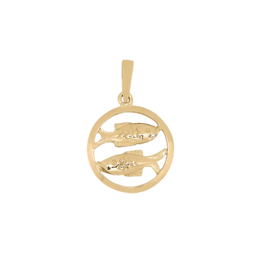 Fisken Vedhæng 12mm - 8 kt. Guld fra Siersbøl