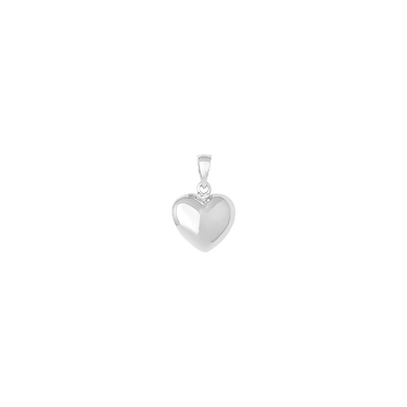 SIERSBØL sølv rhod. vedhæng hjerter 11x13mm fra Siersbøl