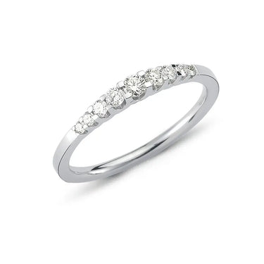 Empire ring m. 0,24 ct. - 14 kt. Hvidguld fra Nuran