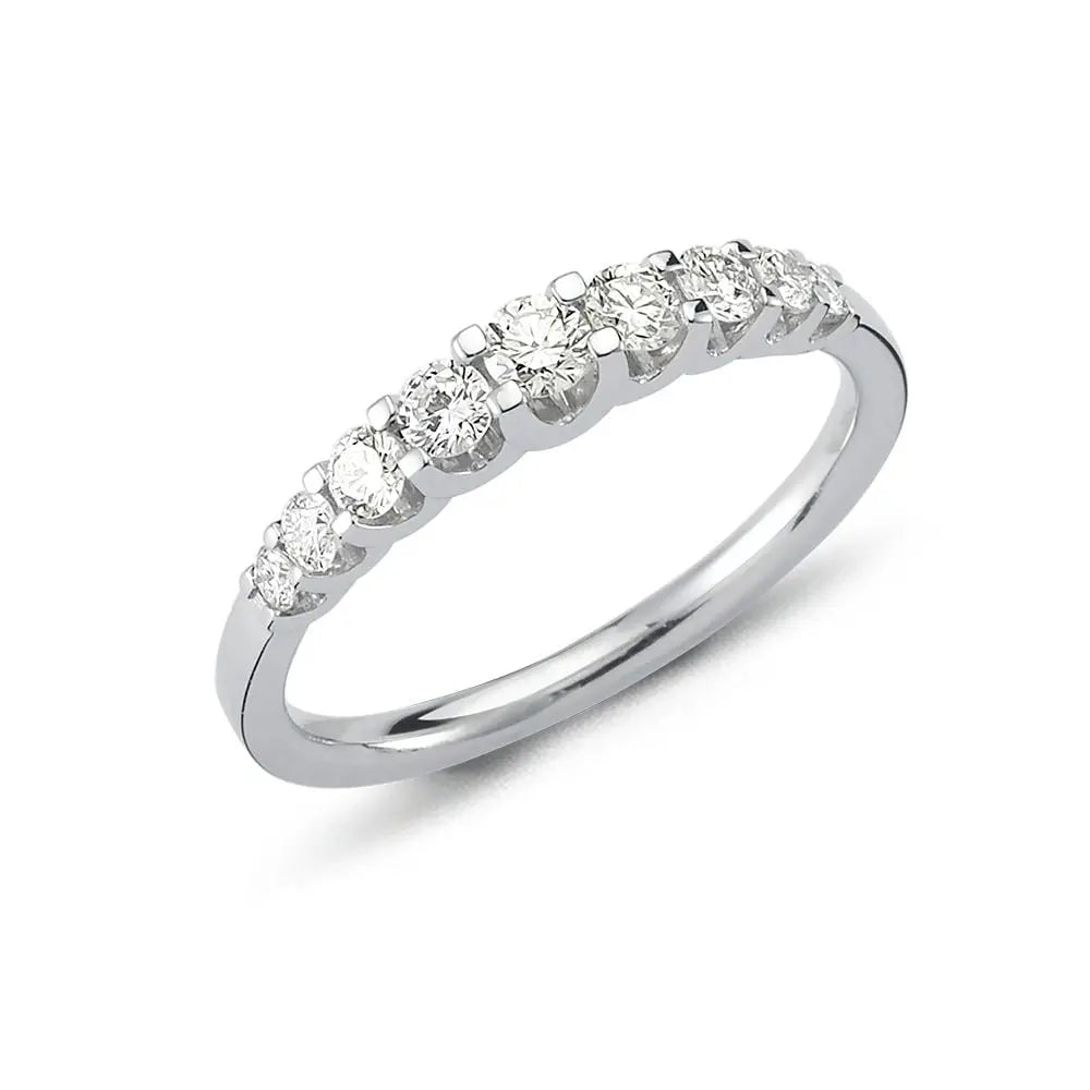 Empire ring m. 0,43 ct. - 14 kt. Hvidguld fra Nuran
