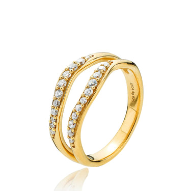 Titania Ring - Forgyldt Sølv